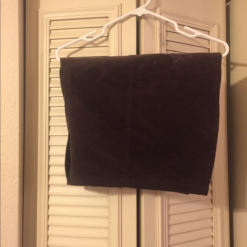 Brown Corduroy Skirt